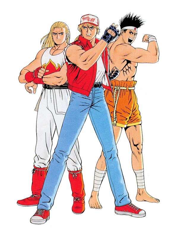 shiranui mai, terry bogard, andy bogard, and joe higashi (fatal